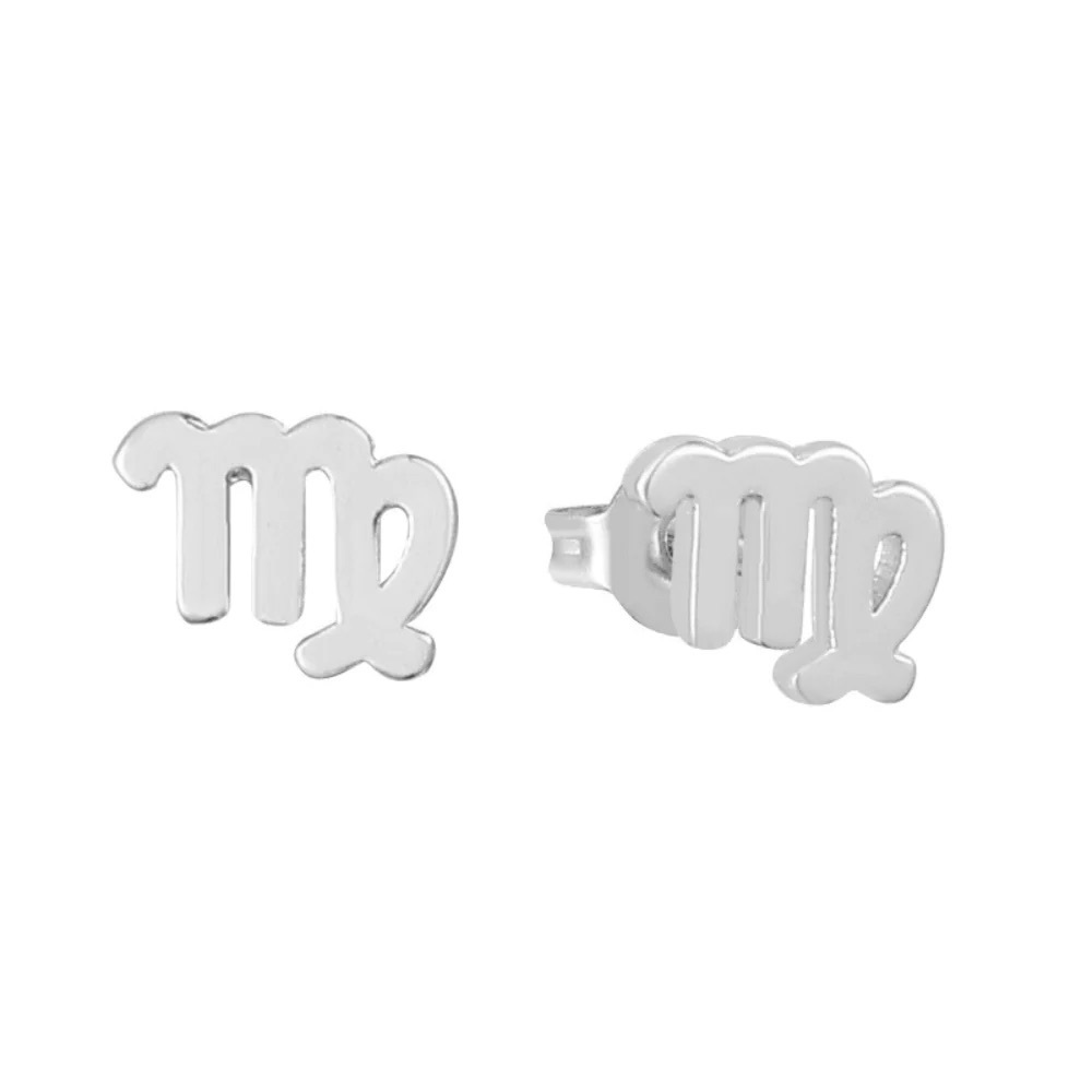 ⭐️2 for $30⭐️ Silver Zodiac Sign Virgo Stud Earrings